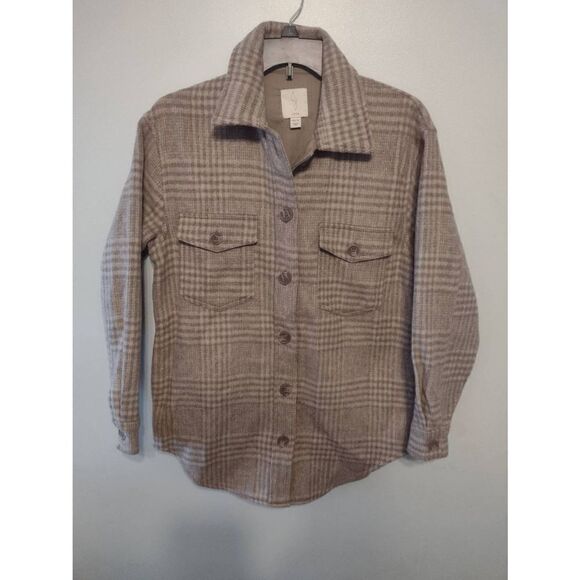 Joie size XS Women's Oversized Wool Blend Flannel - Picture 1 of 4